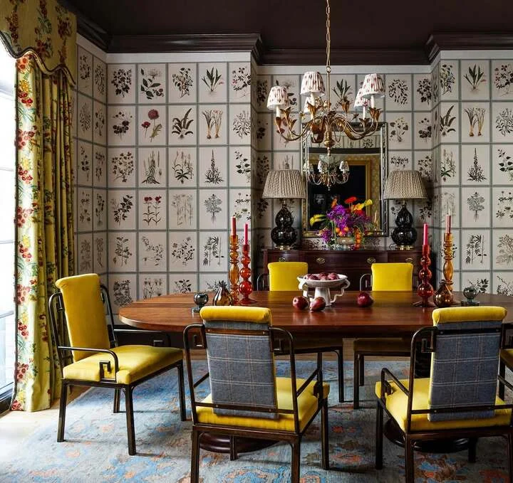 bohemian eclectic dining room