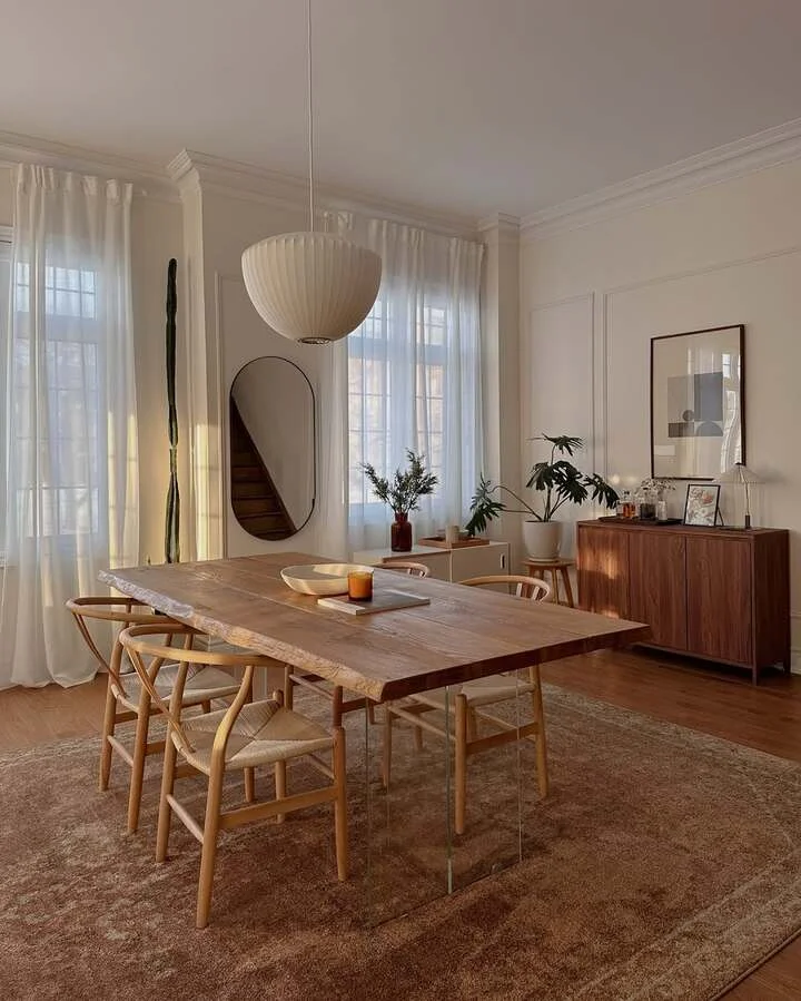 scandinavian style dining room