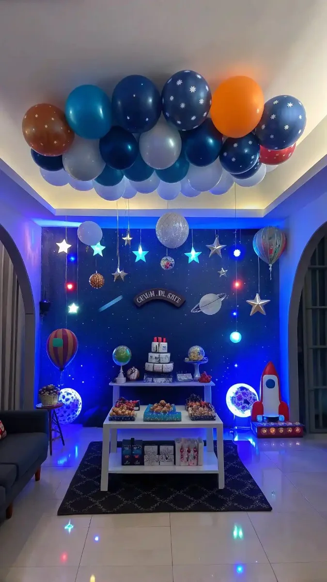 living room birthday decorations kids 3
