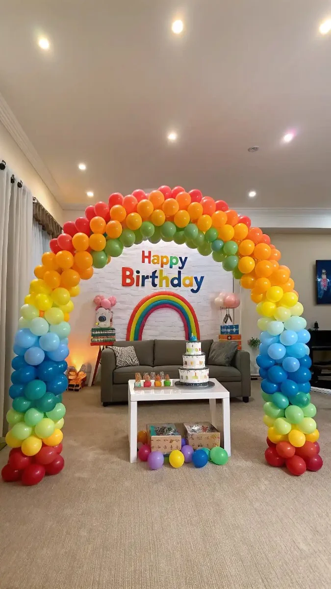 living room birthday decorations kids 4