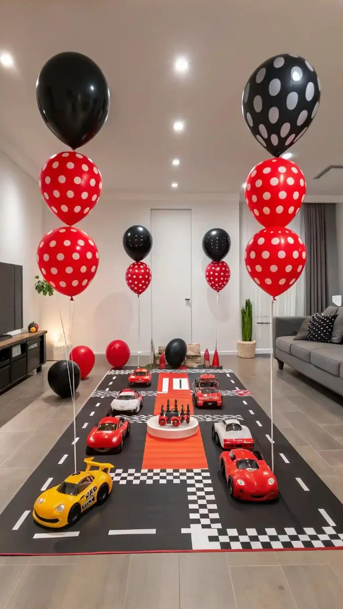 living room birthday decorations kids 8