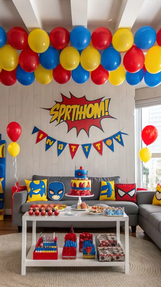 living room birthday decorations kids 10