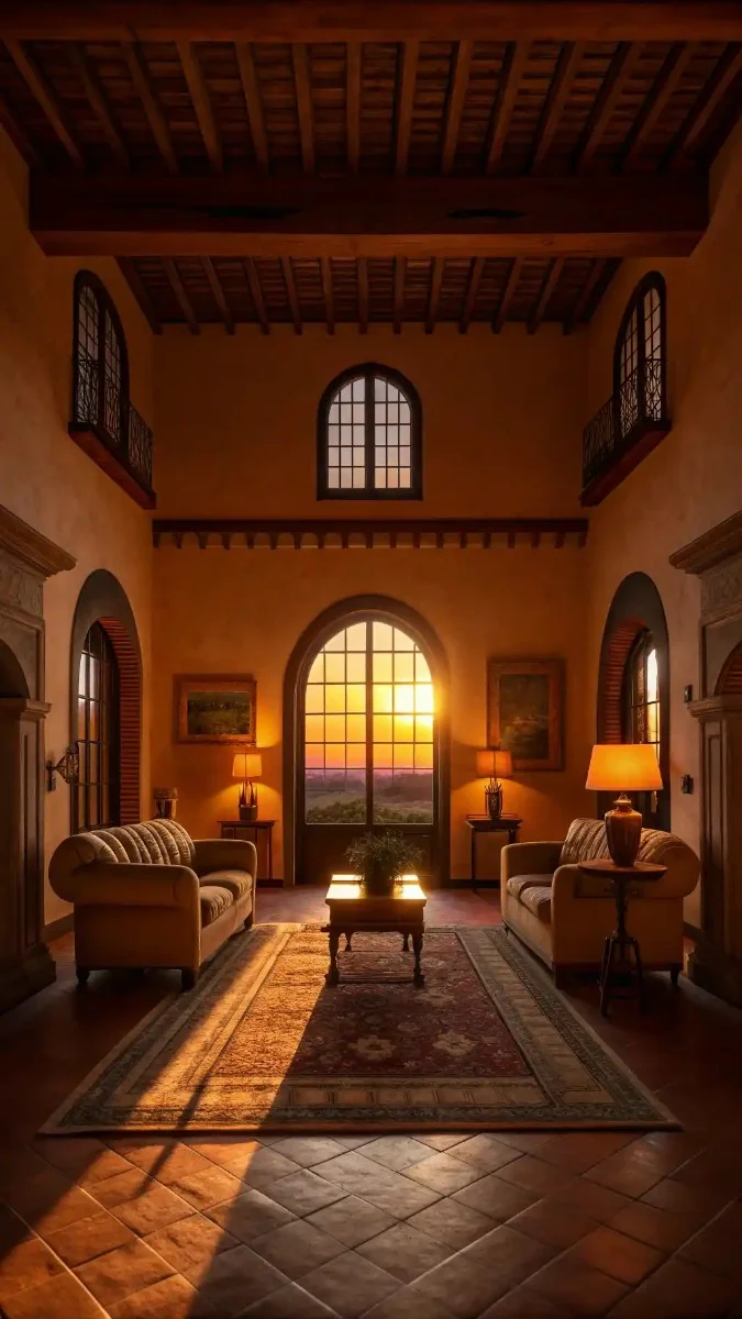 tuscan decorating living room 10