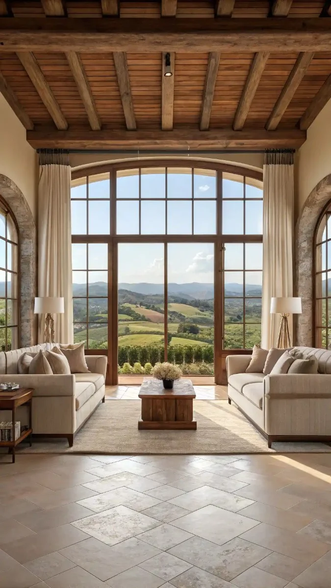 tuscan decorating living room 14