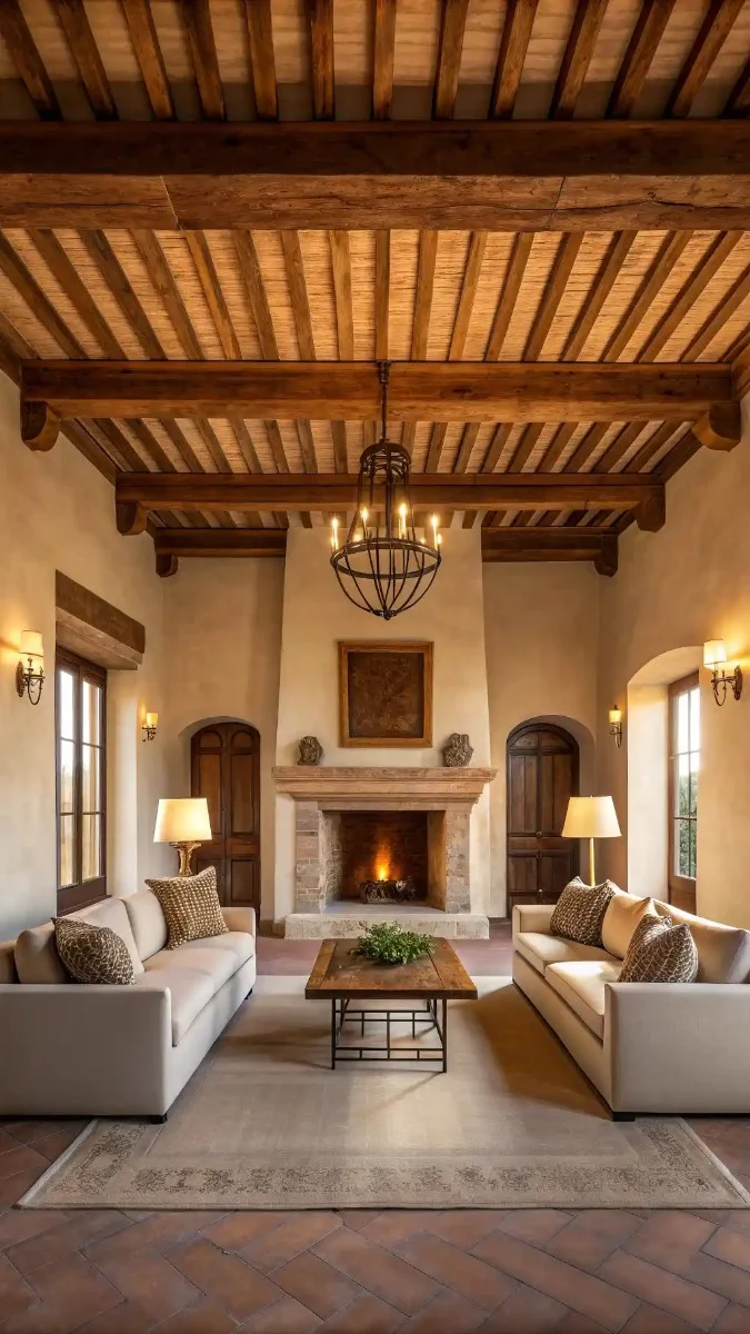 tuscan decorating living room 19