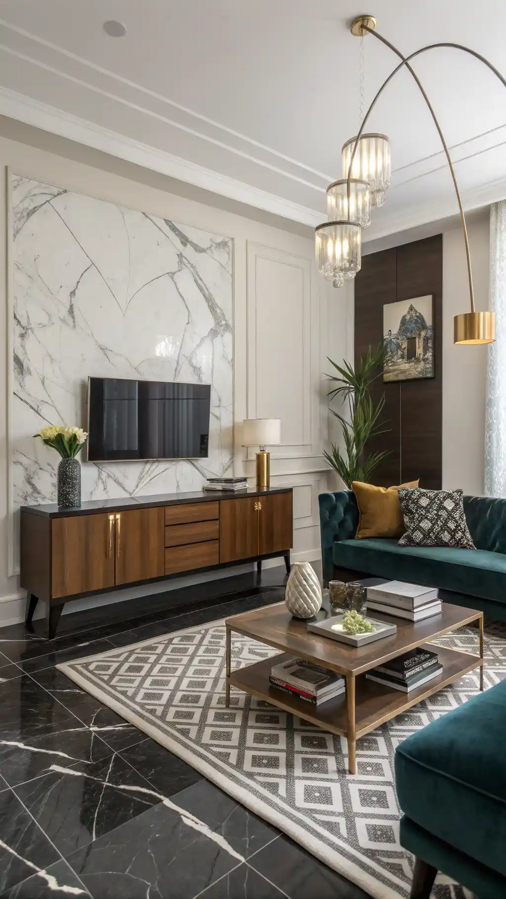 Mid-Century Modern Glam Setup