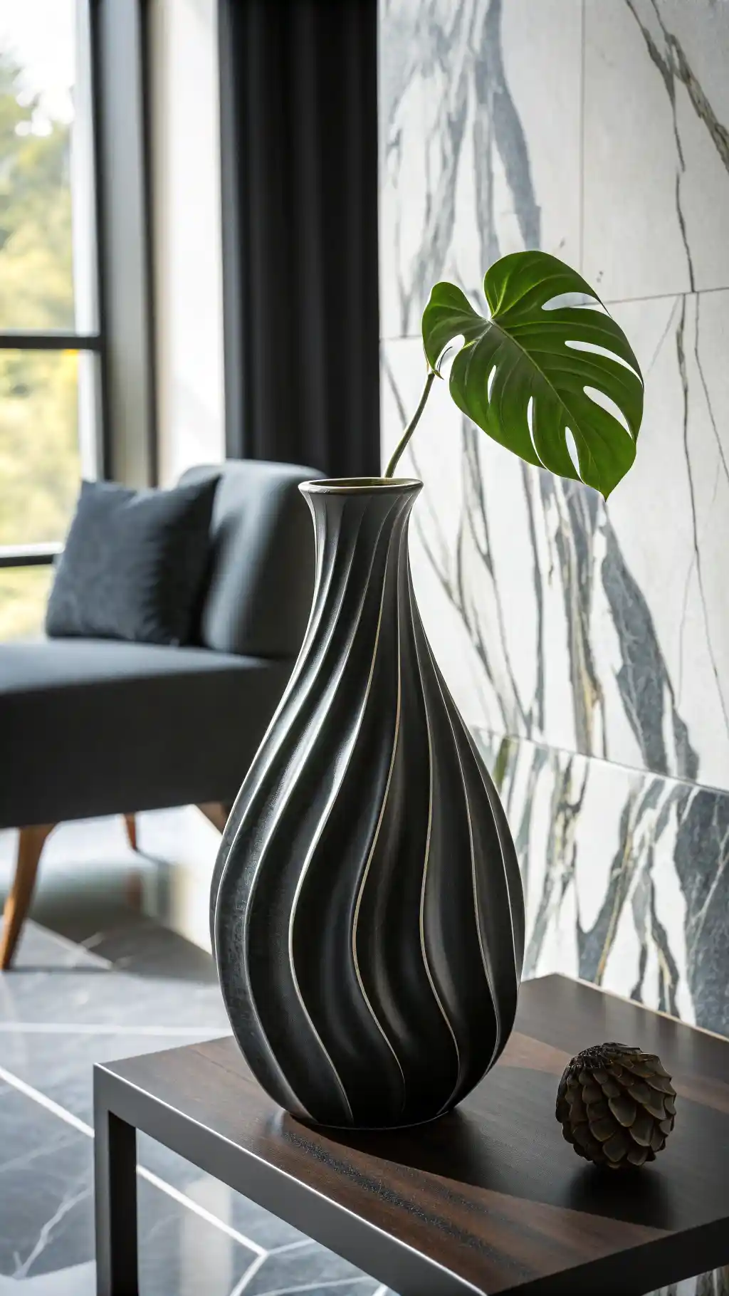 Sculptural Organic Modern Contrast