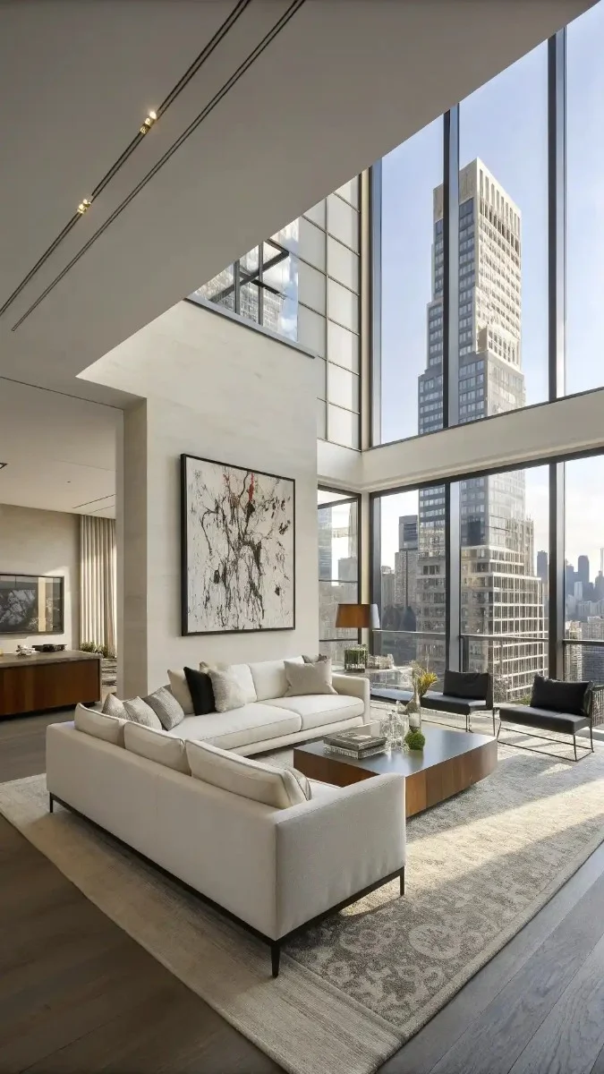 modern high rise apartment living room 2
