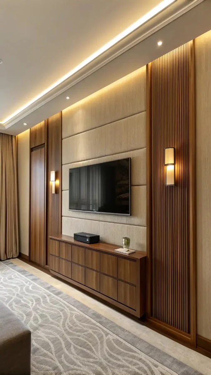 luxury living room tv unit wall design 2