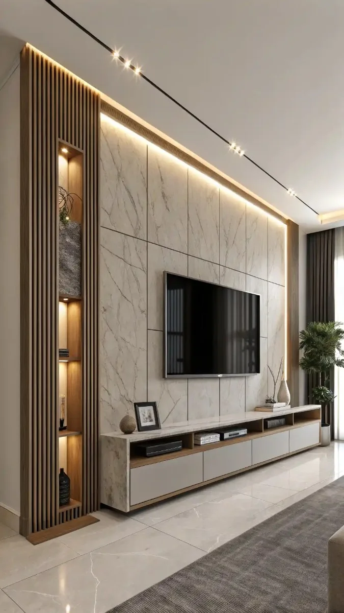 luxury living room tv unit wall design 12