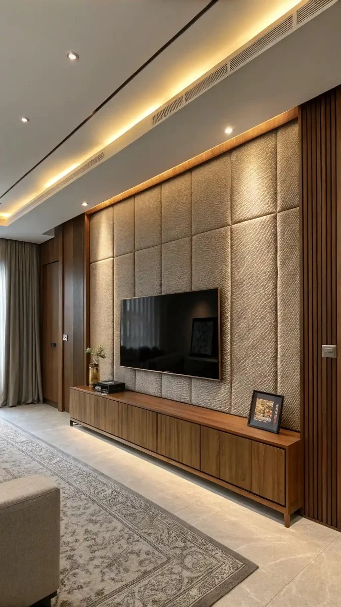 luxury living room tv unit wall design 15