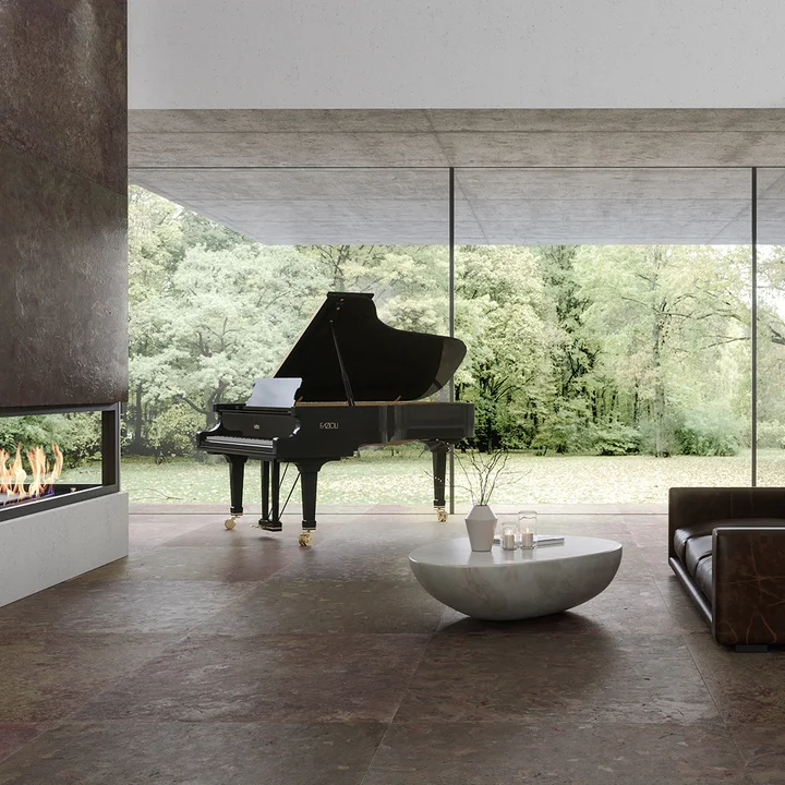 terrazzo flooring living room