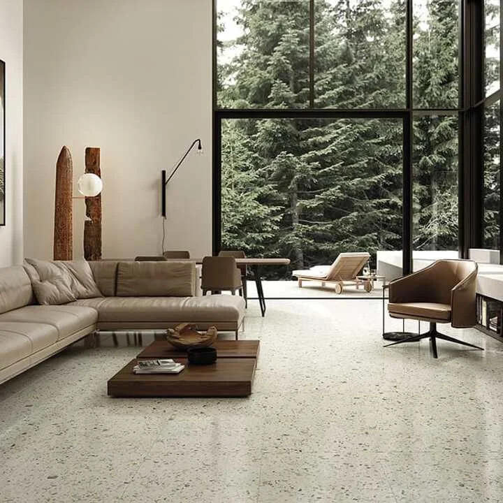 terrazzo flooring living room