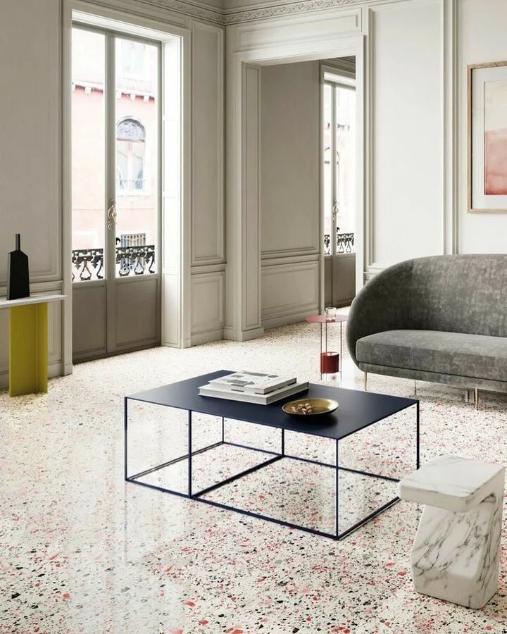 terrazzo flooring living room