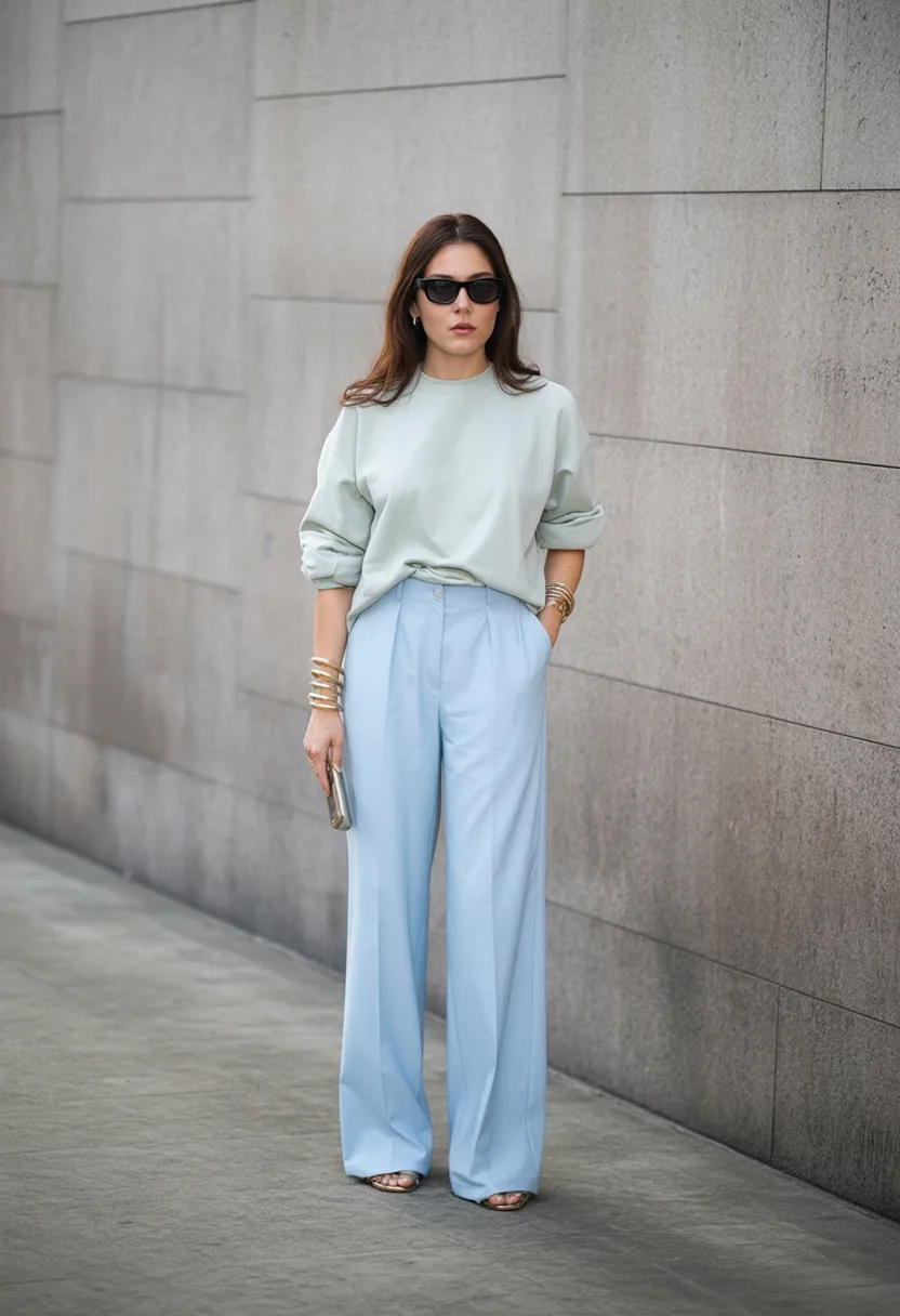 Powder blue outfit