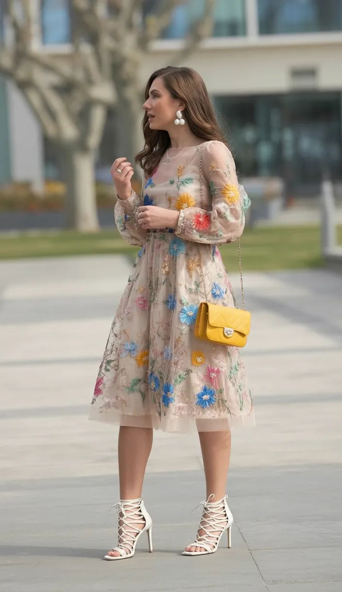 Romantic floral outfit