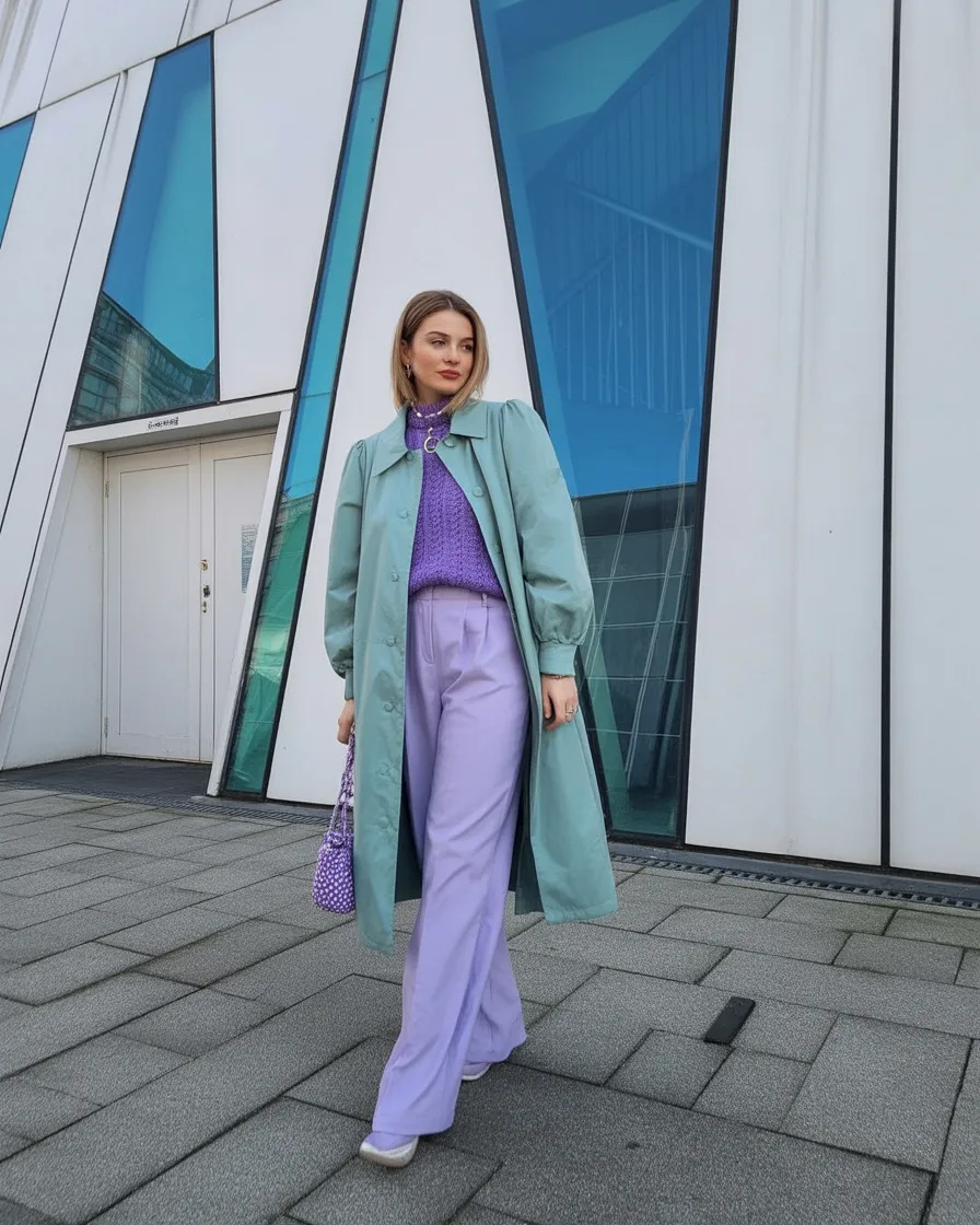 Pastel layered outfit