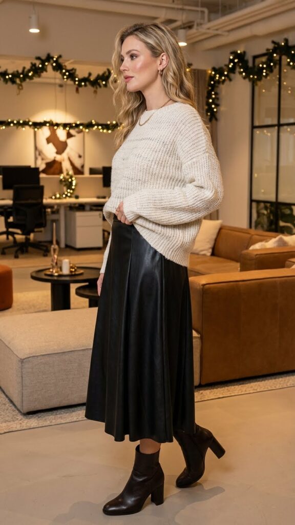 Sparkly knit sweater and <a href=