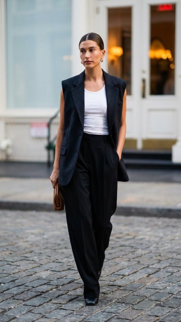 Oversized Vest with Trousers
