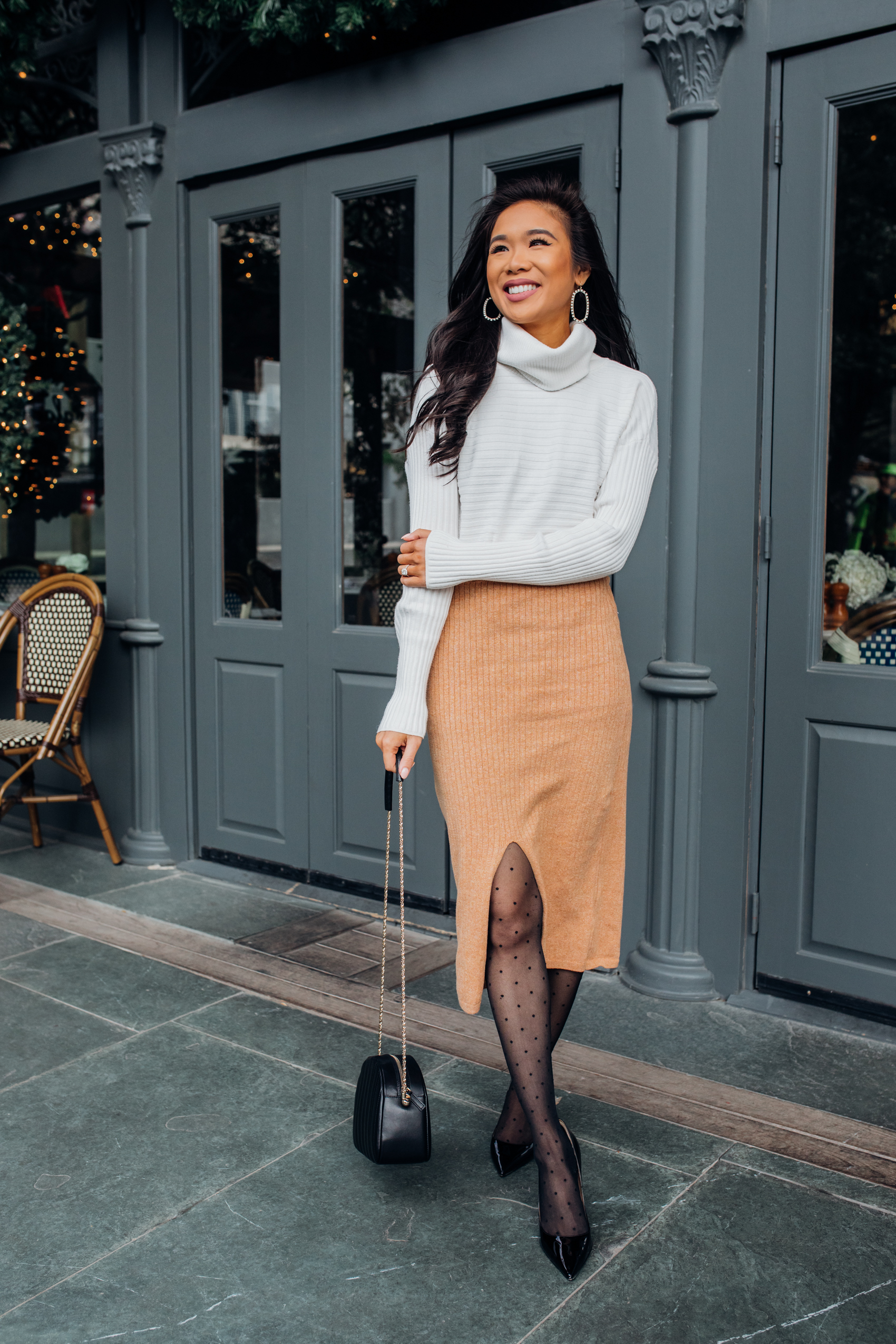 Sweater and Midi Skirt