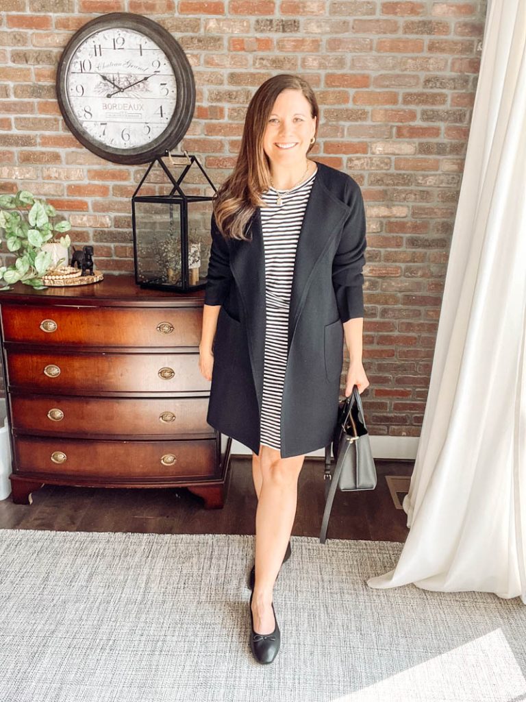 Knit Dress with Cardigan