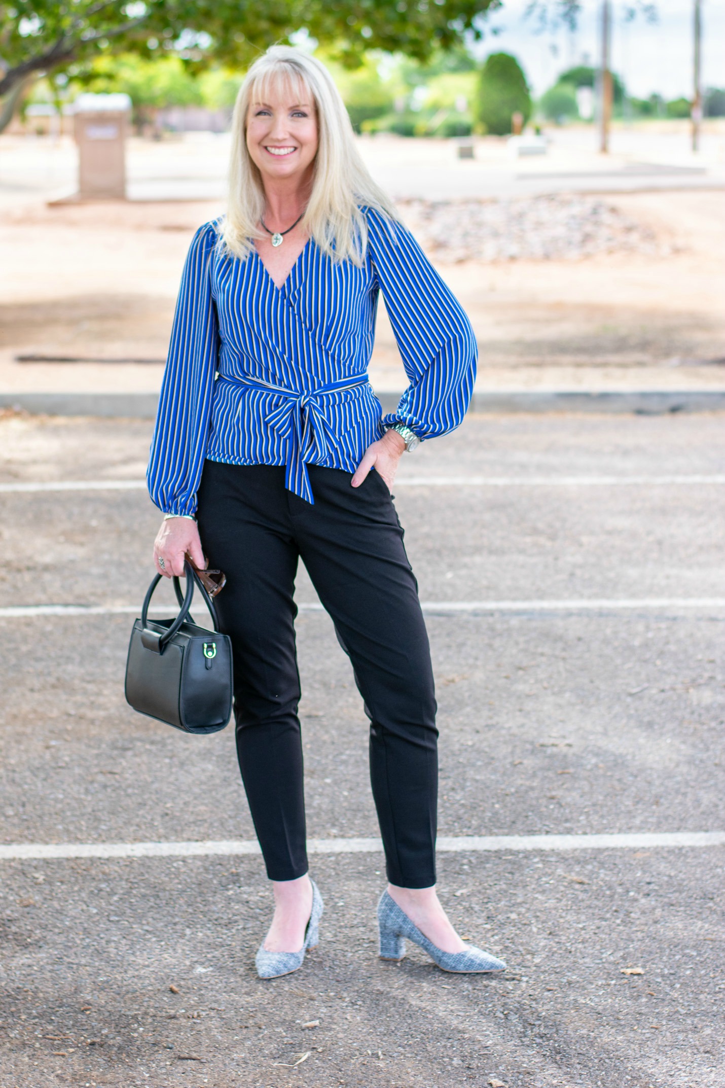 Wrap Top and Stretch Pants
