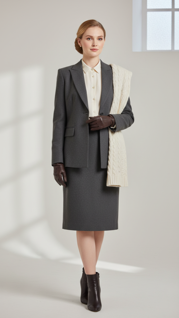 Thermal undergarments with traditional suit