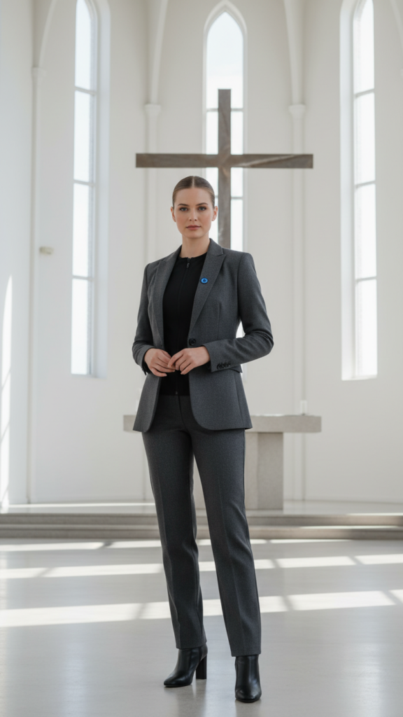 Heated vest under formal wear