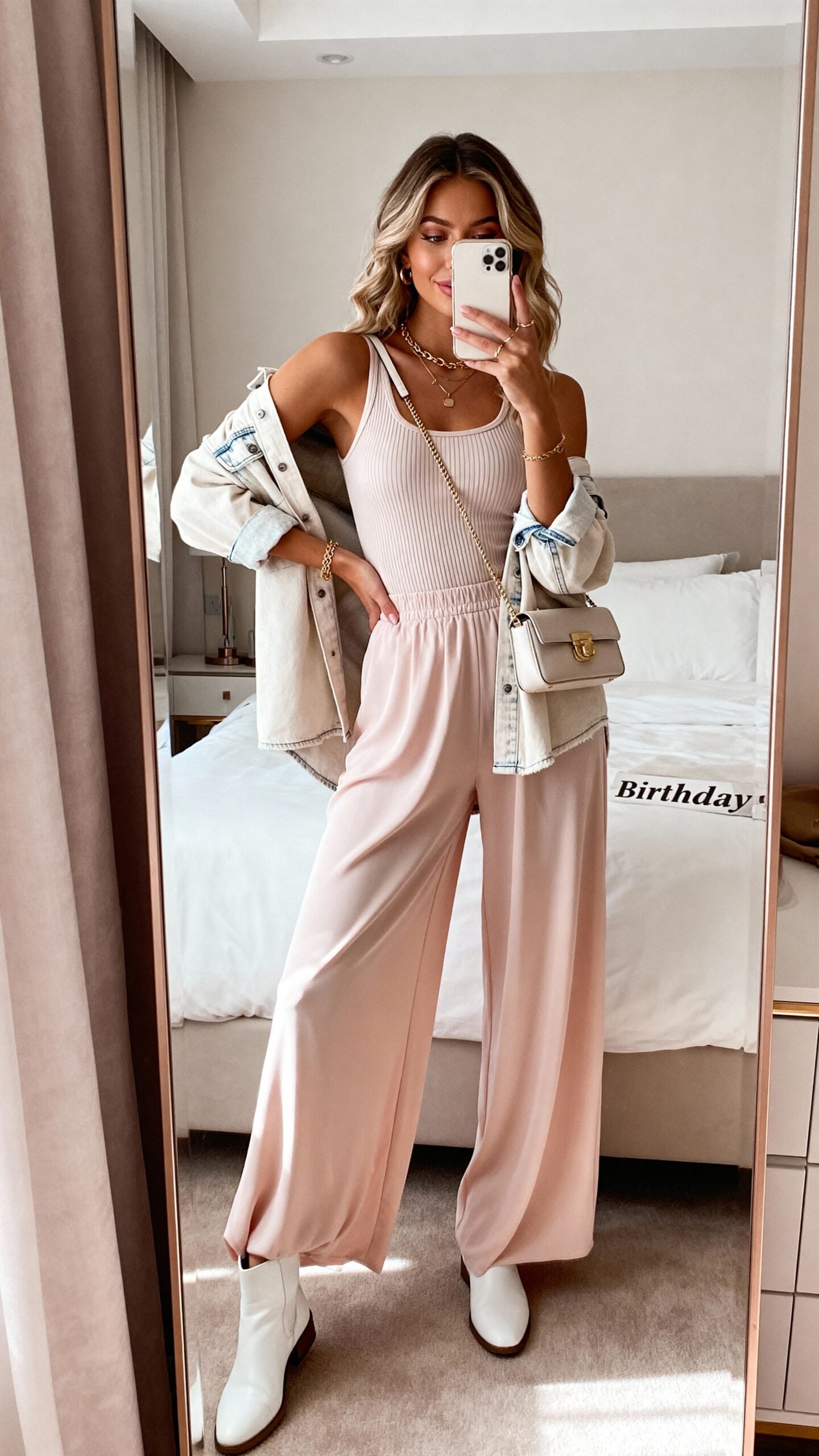 comfortable yet stylish airport ensemble