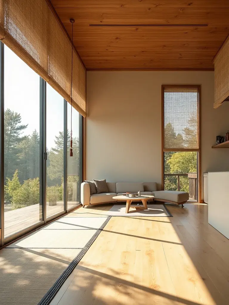 natural light open spaces zen design