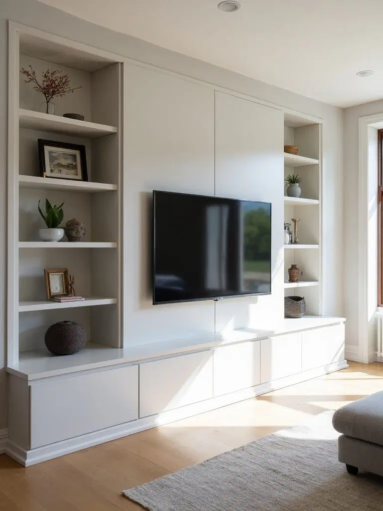 sleek design concealed storage