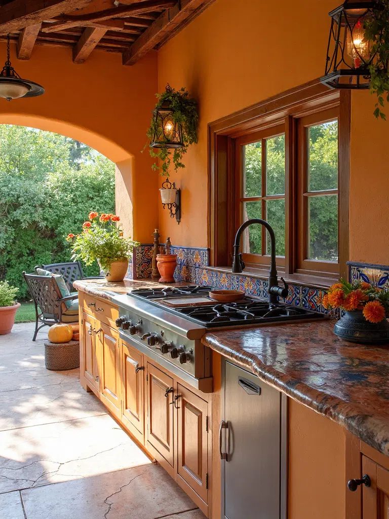 colorful mexican tile decor