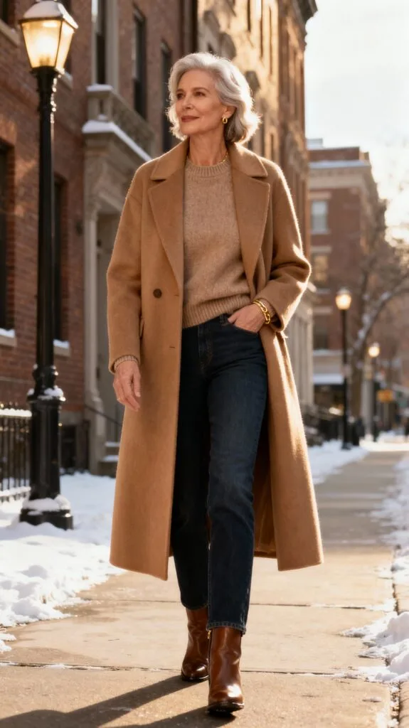 Camel Wool Coat Outfit