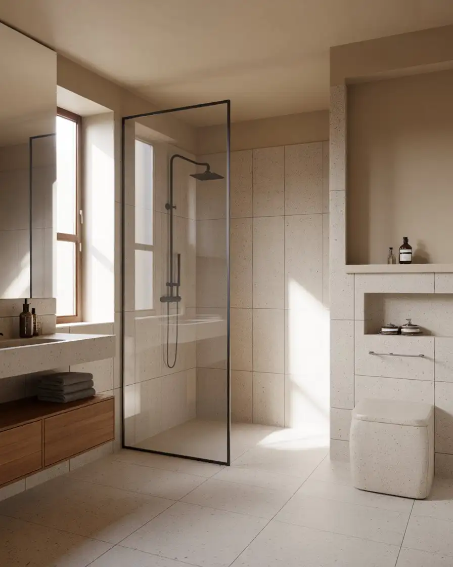 Microcement Modern Bathroom Design