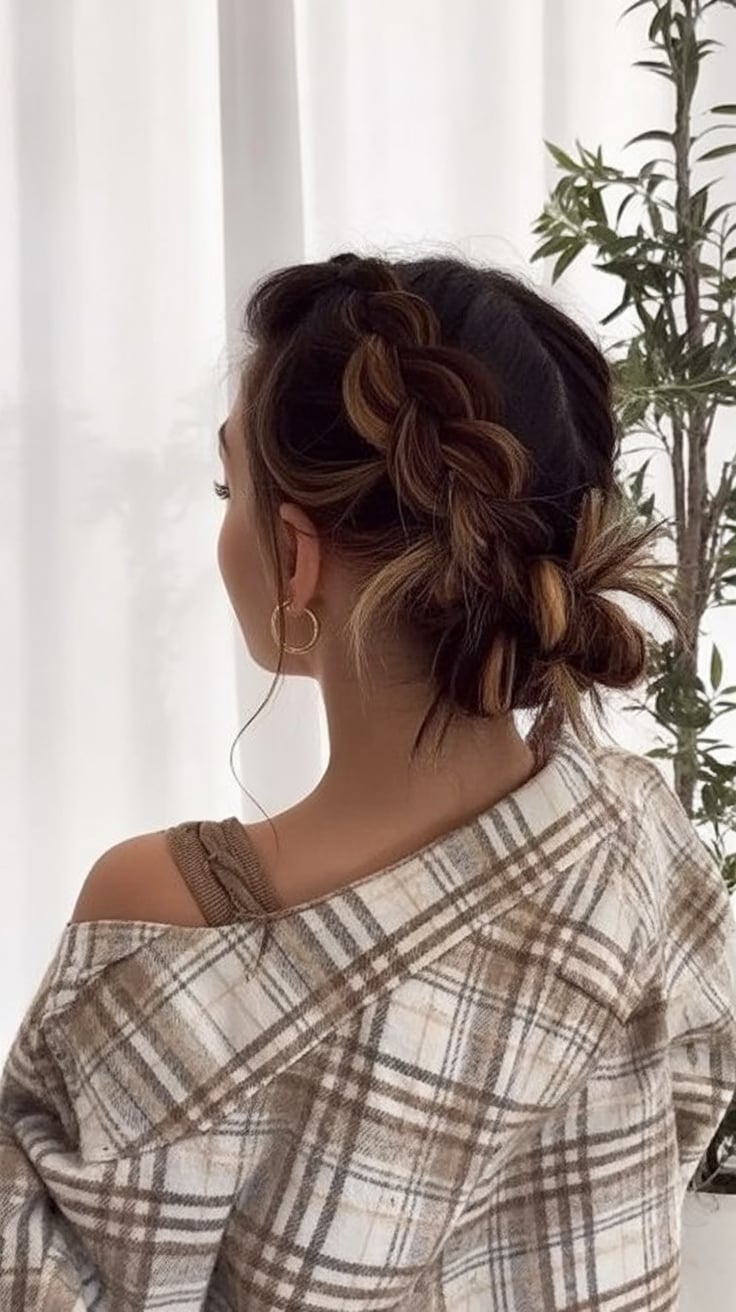 Braided Low Bun