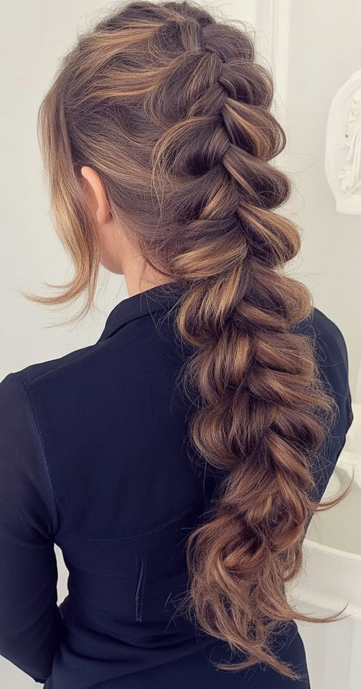 Bubble Braid Ponytail