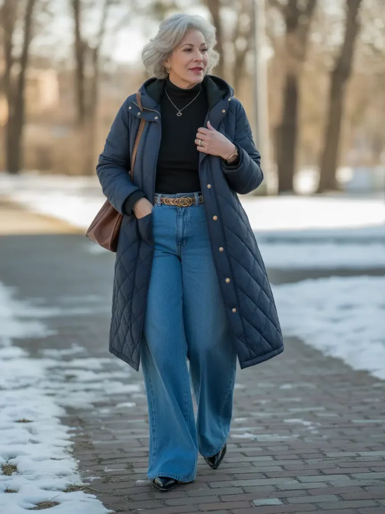 Quilted Coat Look