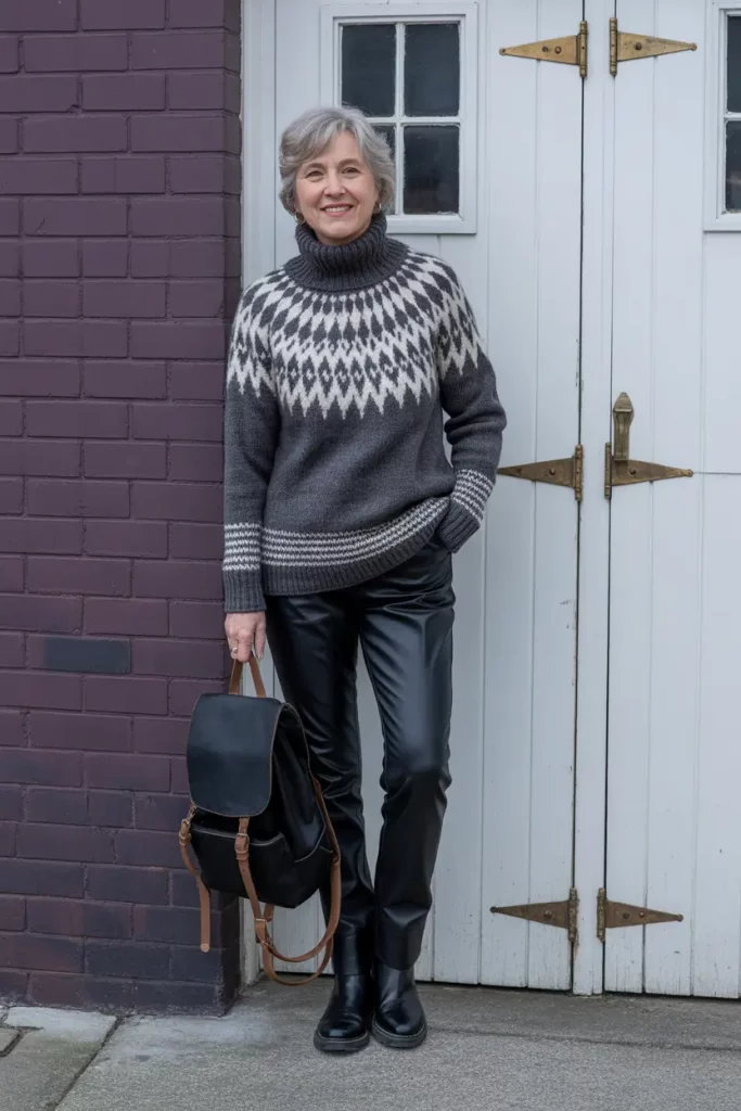 Nordic Knit and Leather