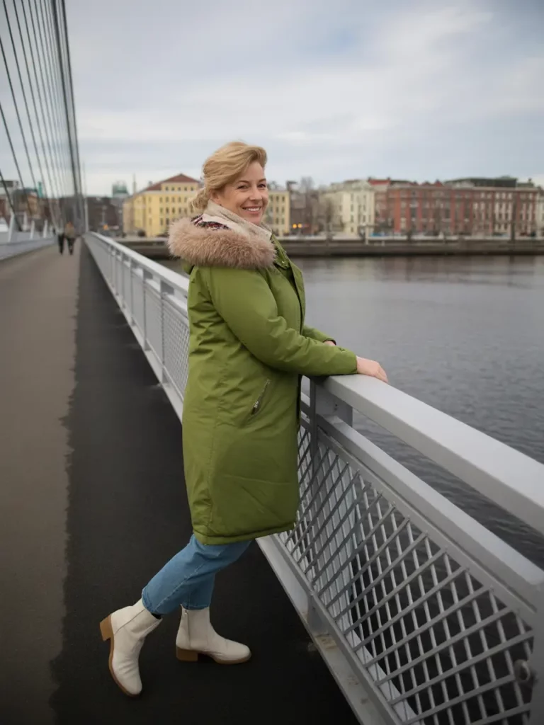 Green Parka Look