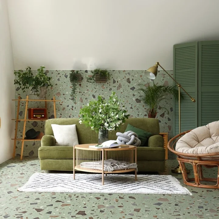 terrazzo flooring living room