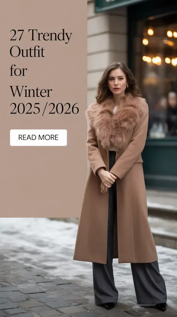Bright crossbody bag with winter outfit