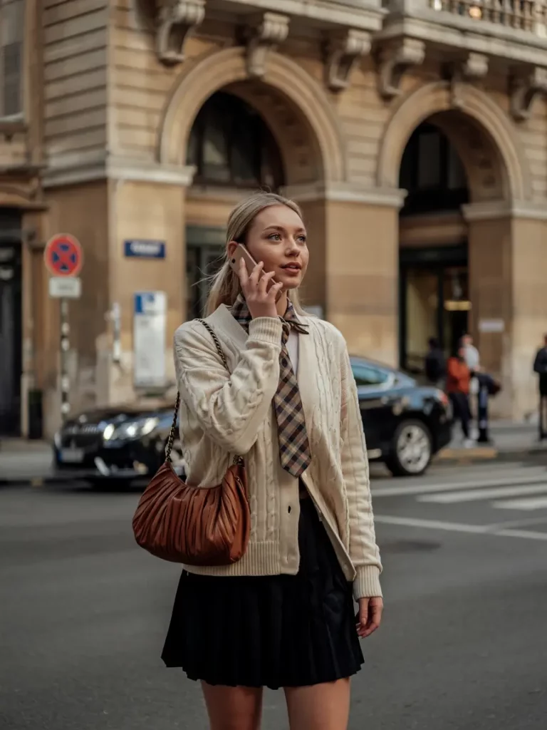 Preppy Knit with Skirt