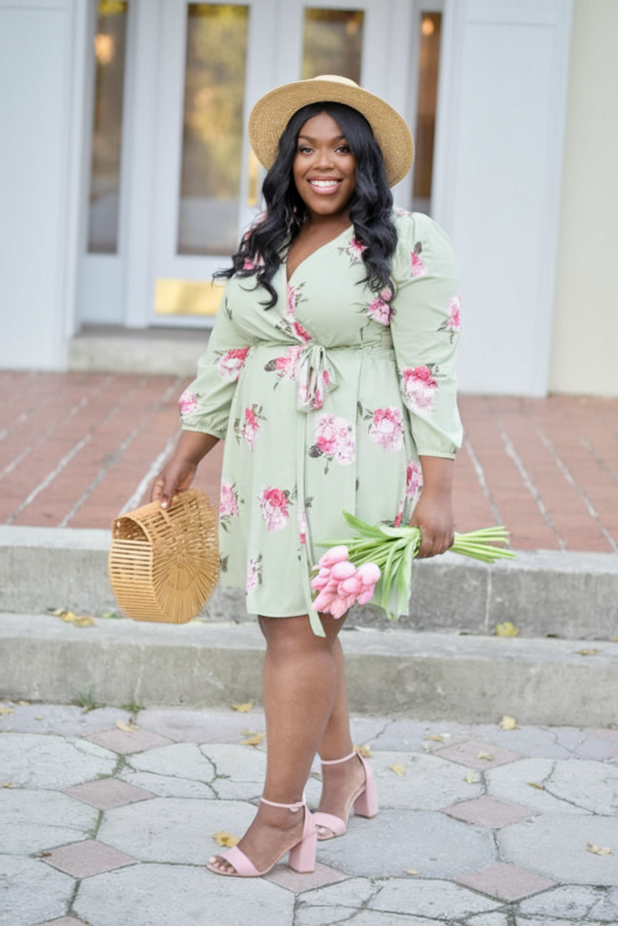 Floral Wrap Dress