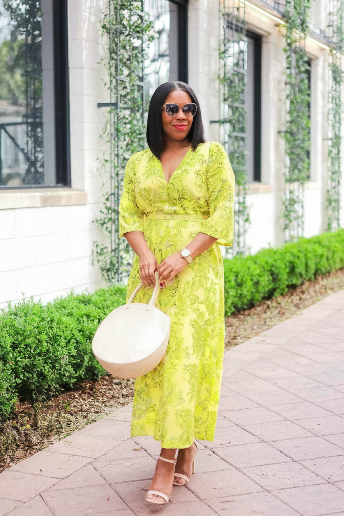Yellow Wrap Dress