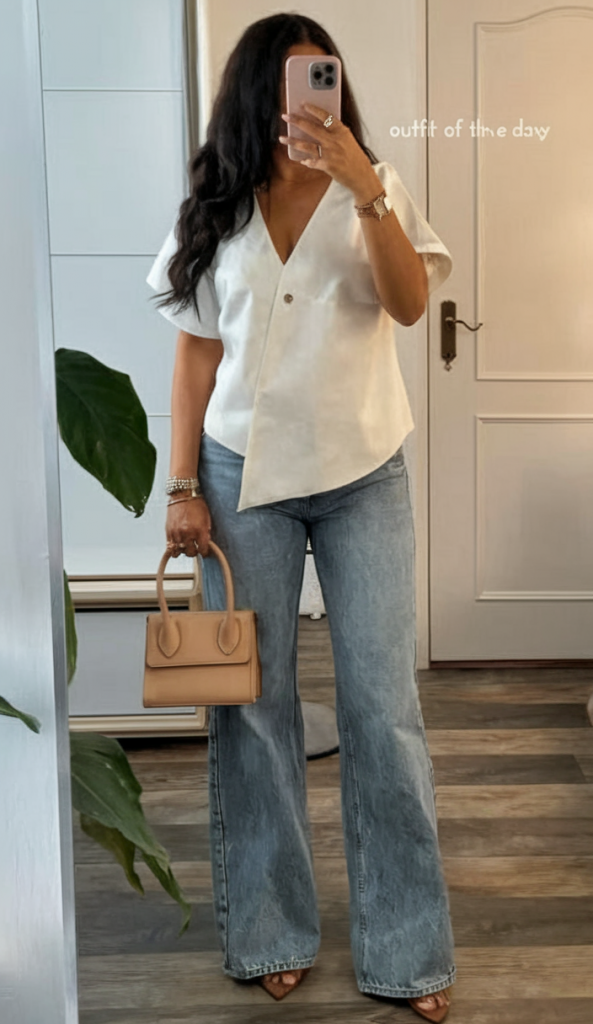 Minimalist Denim Easter Outfit