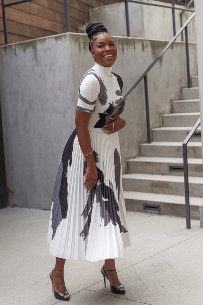 Abstract Print Outfit