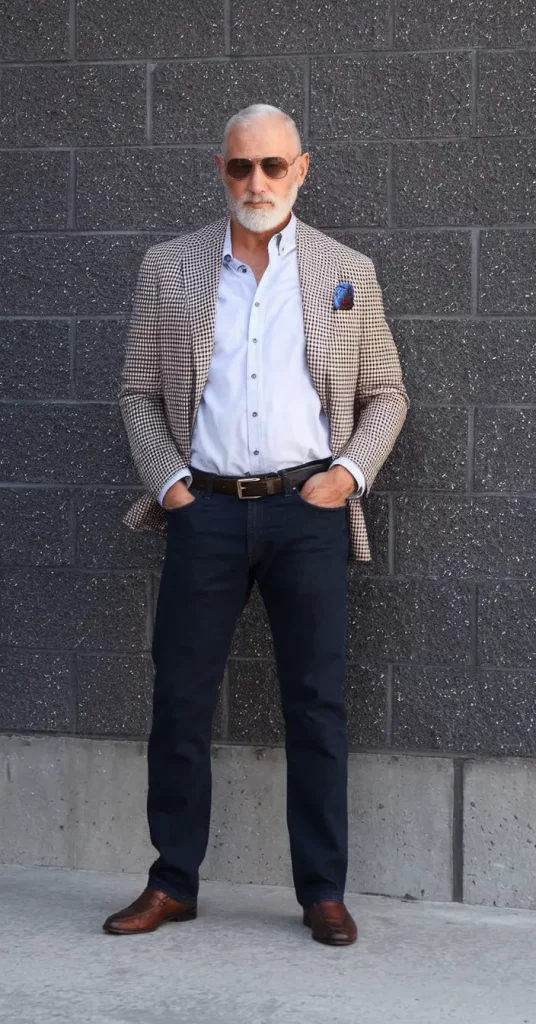 Tailored business casual fall outfit