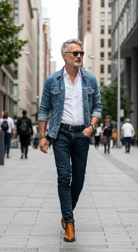 Denim on denim business casual