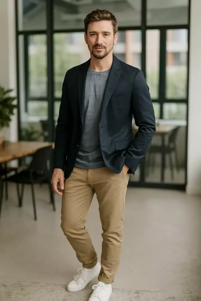 Neutral toned fall business casual