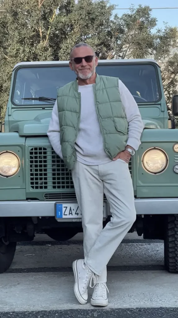 Casual weekend business casual look